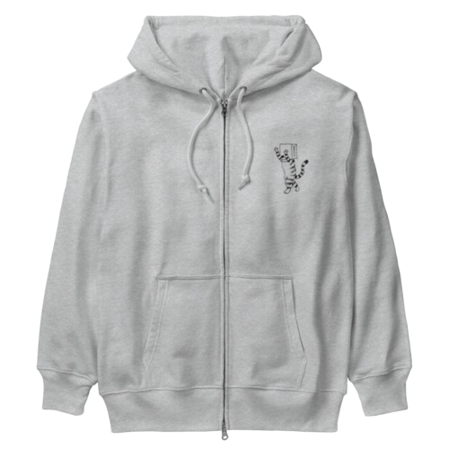 ふくろねこ（ねこかもいぬかも） Heavyweight Zip Hoodie