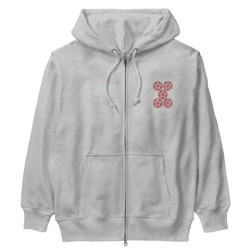 赤ウーピン（黄） Heavyweight Zip Hoodie