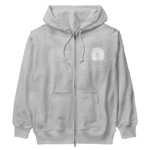 スヤスヤ ワモンアザラシ sleeping ringed seal Heavyweight Zip Hoodie