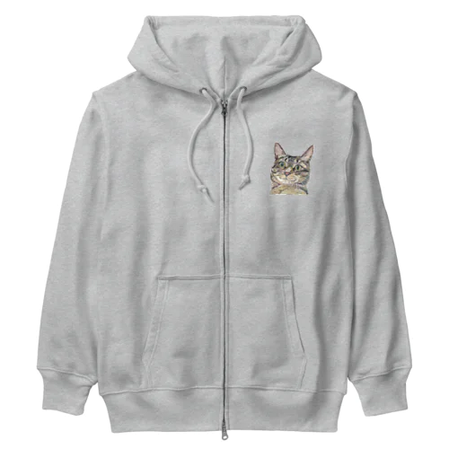 煽り猫① Heavyweight Zip Hoodie