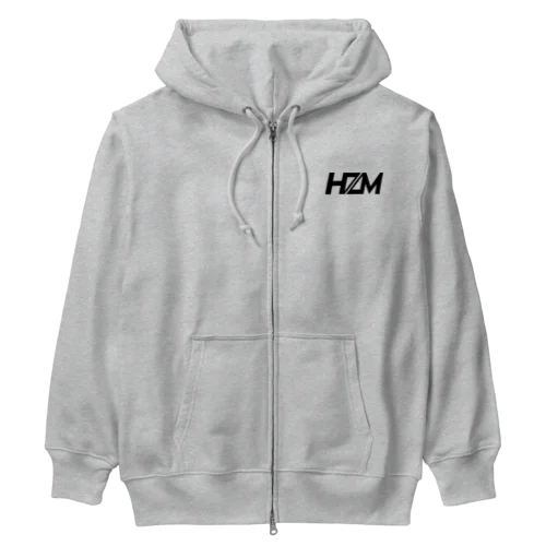 狭間ノ会ニューロゴHZM黒 Heavyweight Zip Hoodie