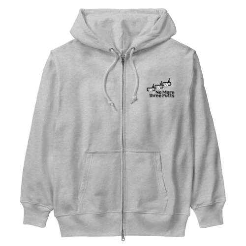 no more スリーパット【ゴルファーの決意シリーズ】 Heavyweight Zip Hoodie