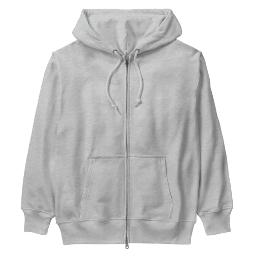 Lien white Heavyweight Zip Hoodie