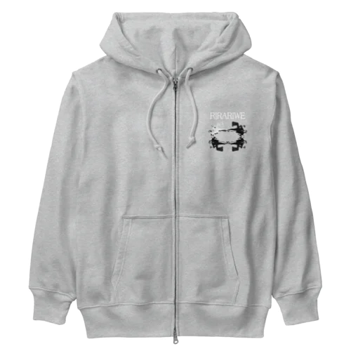 RIRARIWE (bw) Heavyweight Zip Hoodie