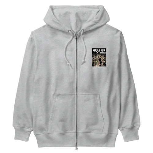 ラグビー日本代表　勝利をつかめ！ Heavyweight Zip Hoodie