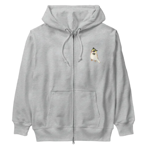 森の小鳥〜ミヤマホオジロ Heavyweight Zip Hoodie