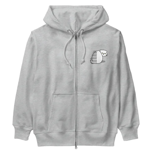 Exotic shorthair looking back Heavyweight Zip Hoodie