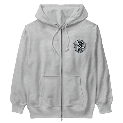 発掘されたケルトの紋章 Heavyweight Zip Hoodie