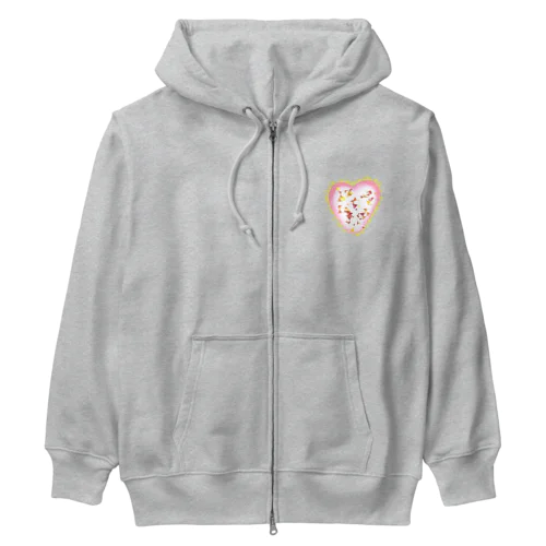 Mo-Mo-Heart（モーモーハート）★文字無し《ノーマル》 Heavyweight Zip Hoodie