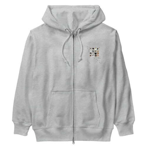 猫とNeko③ Heavyweight Zip Hoodie