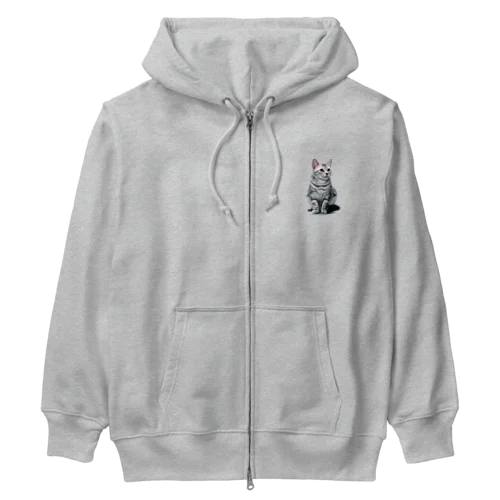 ねこ Heavyweight Zip Hoodie