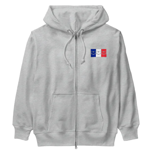 トリコロールなトラ Heavyweight Zip Hoodie