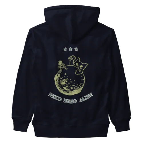 ねこねこエイリアン Heavyweight Zip Hoodie