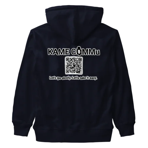 KAME COMMu シンプルロゴ&QR Heavyweight Zip Hoodie