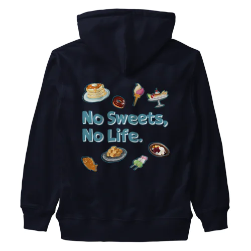 No Sweets,No Life. Heavyweight Zip Hoodie