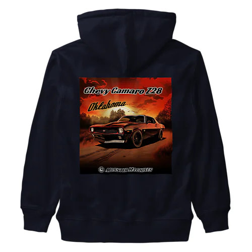 Chevy Camaro Z28 Oklahoma モンスターマシーン Heavyweight Zip Hoodie