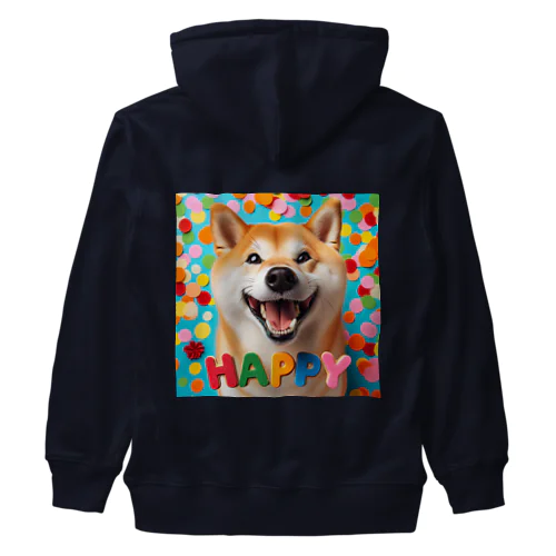 今日もハッピーな柴犬 Heavyweight Zip Hoodie