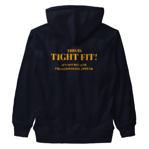 これはタイトフィットです!太ってるからじゃないよ! Heavyweight Zip Hoodie