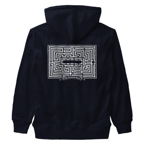 Hotel Maze Map  Heavyweight Zip Hoodie