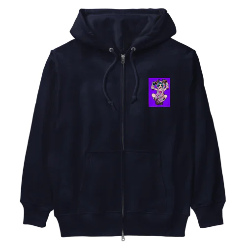 ○ュアアルコール（クラ○ナー）パープル Heavyweight Zip Hoodie