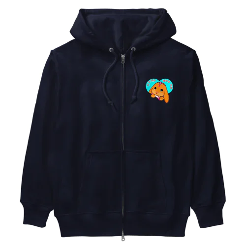 ロップイヤーラビット　韓服お正月バージョン Heavyweight Zip Hoodie