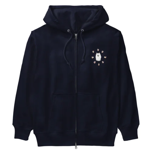 a pomeranian / shortcake Heavyweight Zip Hoodie