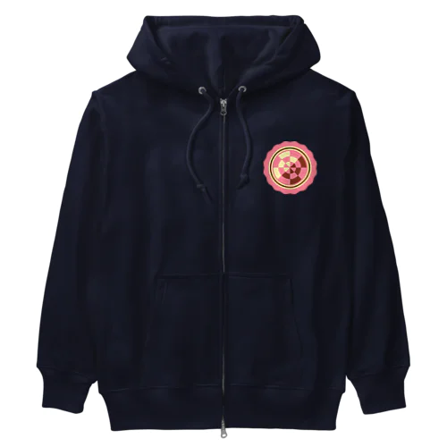 花の形の板チョコ(苺) Heavyweight Zip Hoodie