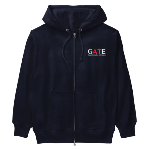 GATE （文字色　白） Heavyweight Zip Hoodie