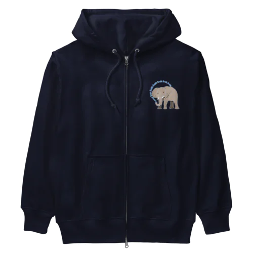 アフリカゾウさん　ハングルバージョン Heavyweight Zip Hoodie