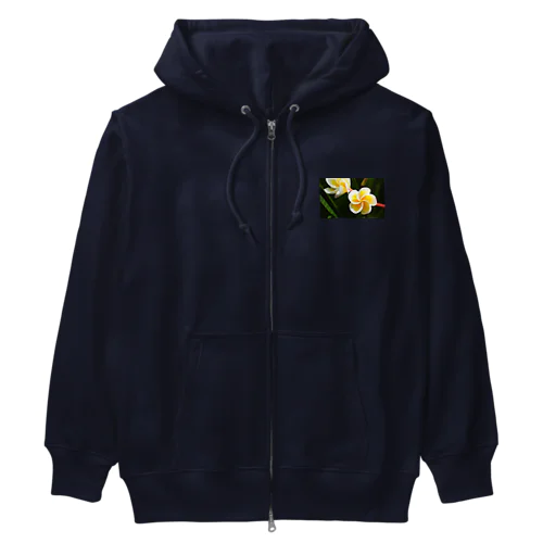 Flower of the Heart　プルメリア Heavyweight Zip Hoodie