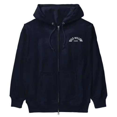 BULE WILLOW Heavyweight Zip Hoodie