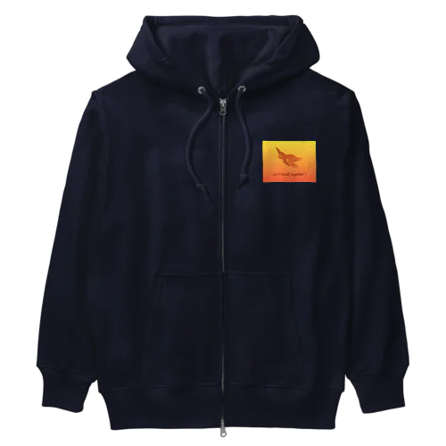 鳳凰のデザイン Heavyweight Zip Hoodie