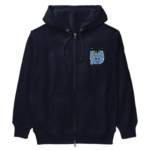 あっかんべーこ(青) Heavyweight Zip Hoodie