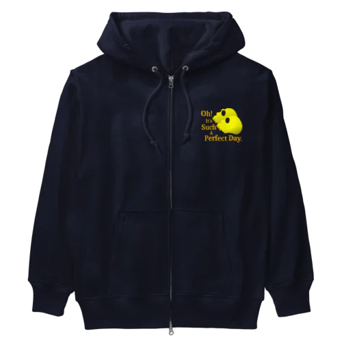 Oh! It's Such A Perfectday.（黄色） Heavyweight Zip Hoodie