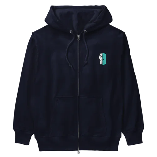 こころのトビラ（閉じ気味） Heavyweight Zip Hoodie