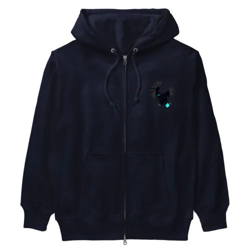 コウロコフウチョウ Heavyweight Zip Hoodie