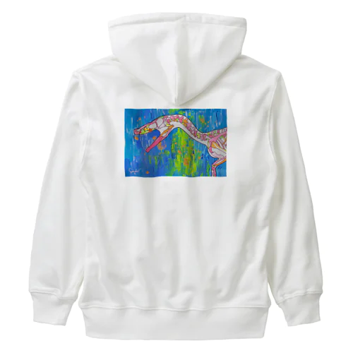 ヴェロキラプトル・ボーン Heavyweight Zip Hoodie