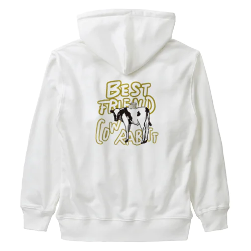 Best Friend cow&rabitt Heavyweight Zip Hoodie