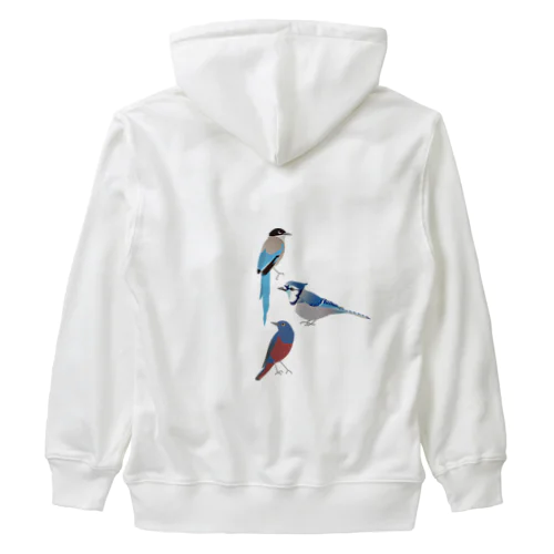 I love blue birds 5 -2 Heavyweight Zip Hoodie