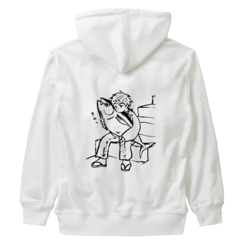 マグロのぬくもり Heavyweight Zip Hoodie