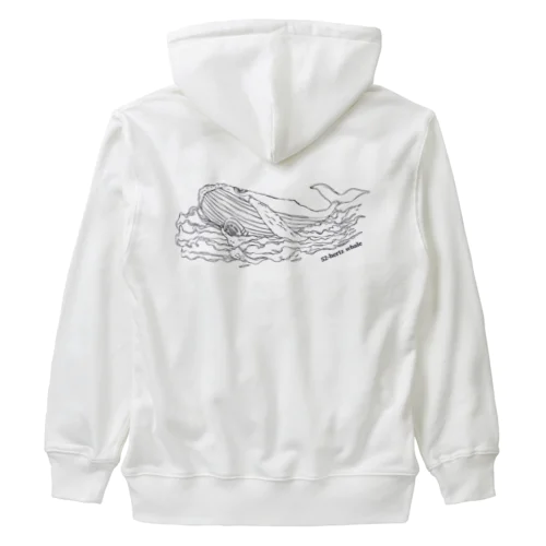 世界でもっとも孤独なクジラとラジオ【チャリティー】 Heavyweight Zip Hoodie