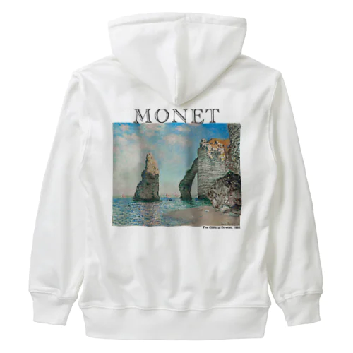 モネ　エトルタの断崖  Claude Monet Heavyweight Zip Hoodie