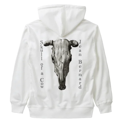 牛の頭蓋骨　ジーン・バーナード　Jean Bernard / Skull of a Cow Heavyweight Zip Hoodie