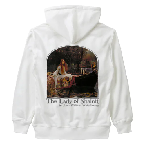 シャロットの女（シャロット姫）　The Lady of Shalott　ジョン・ウィリアム・ウォーターハウス Heavyweight Zip Hoodie