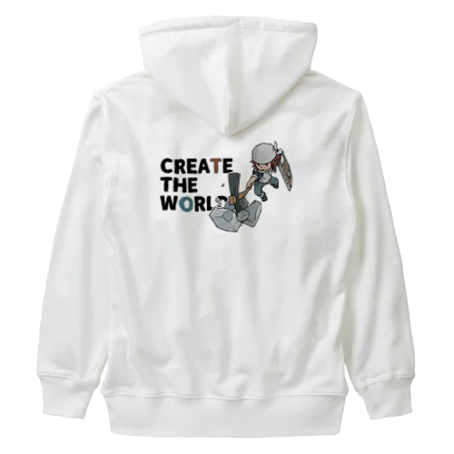 CREATE THE WORLD ヘビーウェイトジップパーカー