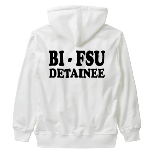 BI-FSU DETAINEEバックプリント(背面プリント) Heavyweight Zip Hoodie