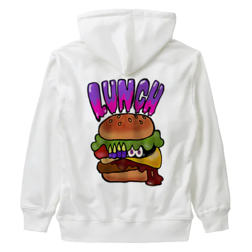 ランチ（チーズバーガー） Heavyweight Zip Hoodie