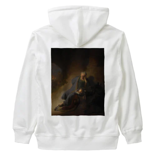 エルサレムの滅亡を嘆くエレミヤ /  Jeremiah Lamenting the Destruction of Jerusalem Heavyweight Zip Hoodie