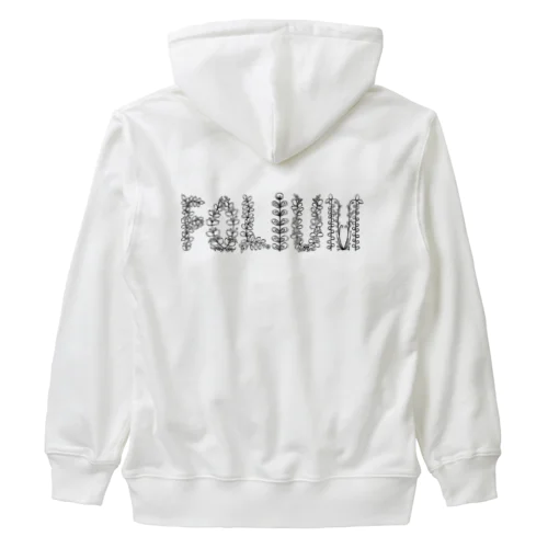 FOLIUM・葉【BLACK】 ヘビーウェイトジップパーカー