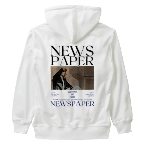 NEWS PAPER Heavyweight Zip Hoodie